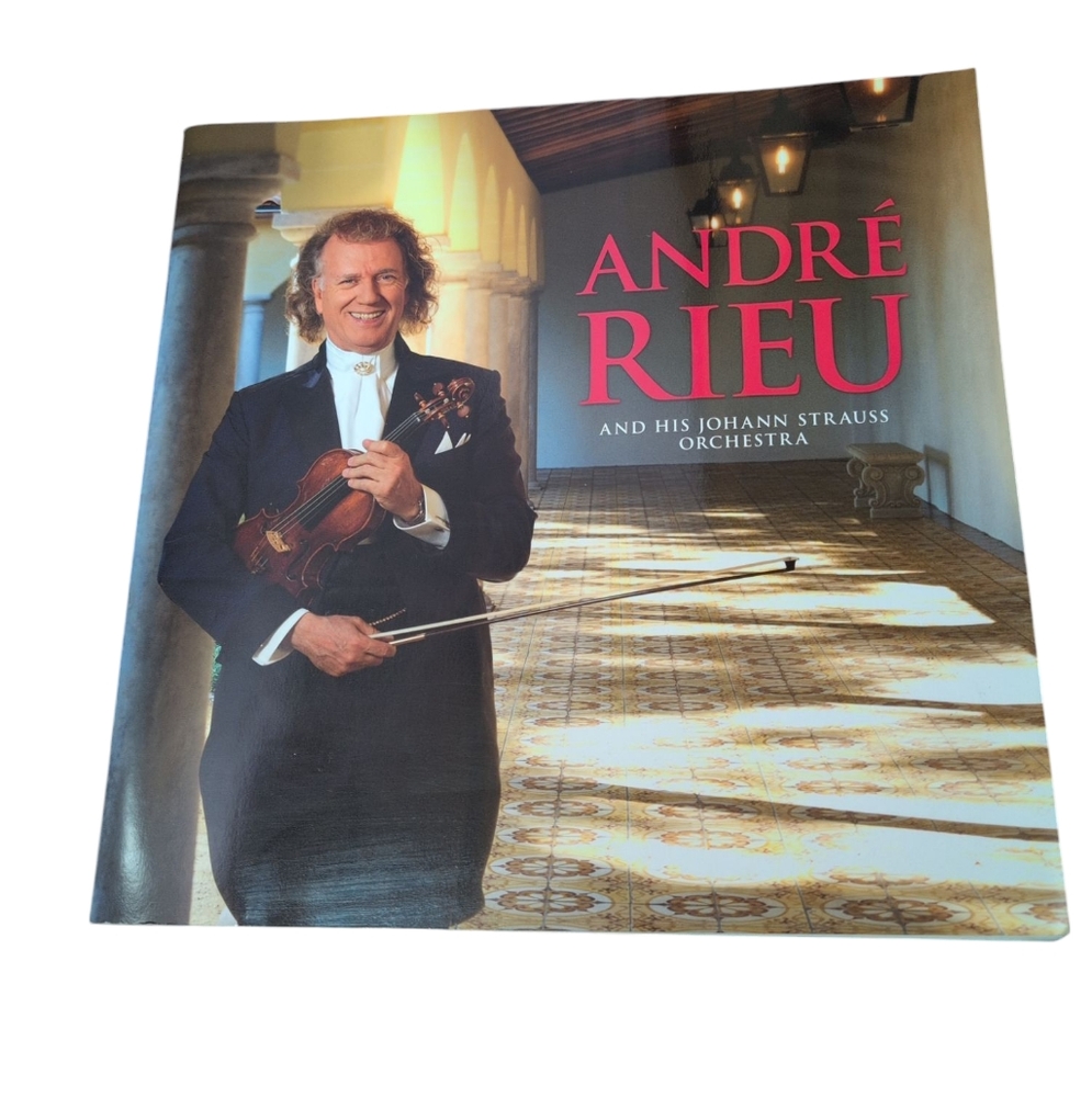 Andre Rieu And His Johann Strauss Orchestra Concert Program Booklet 12"x12"